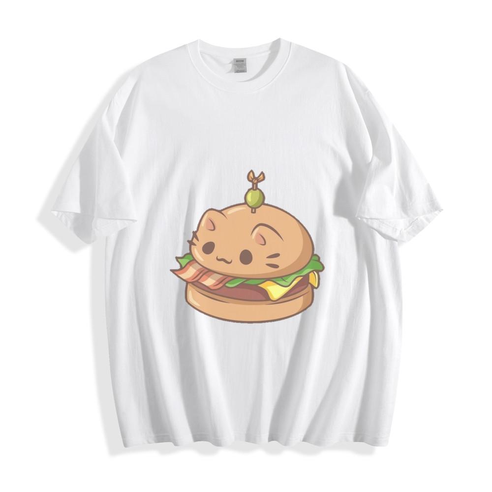 Kitty Burger T-Shirt - Adorable Cat Burger Unisex Tee