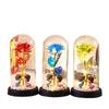 Doll couple bonus gold foil rose glass cover Valentine's Day gift creative gift birthday gift