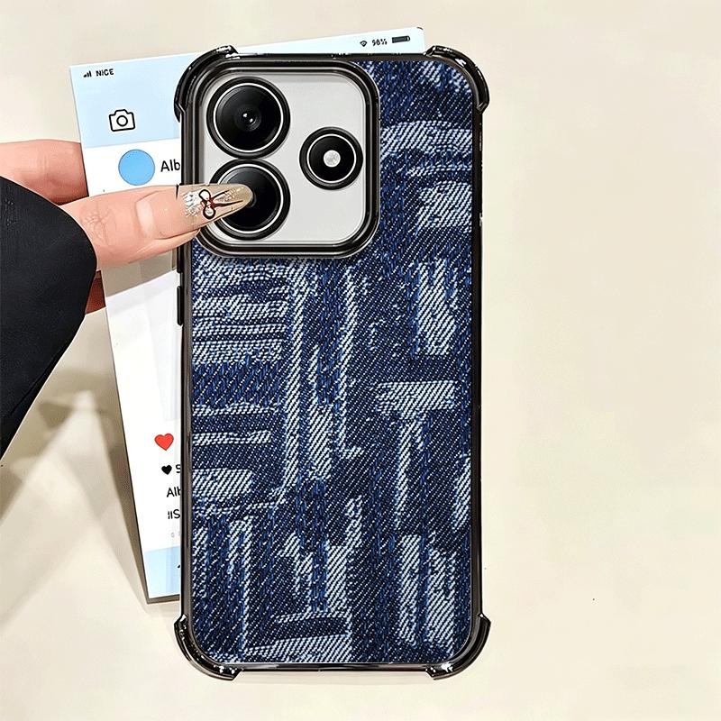 Retro Denim Pattern Soft Phone Case For Xiaomi Poco X7 X8 Pro Max X6 X5 X3 F8 Ultra F7 M8 M7 M5S Redmi 15C 15A 15 14C 13C 12C 13