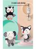 Happy Monkey Black & White Newborn Crib Mobile: Rotatable Wind Chime & Stroller Hanging Toy