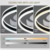 Modern Minimalist Ceiling Fan Light for Bedroom, UL Certified, 110V