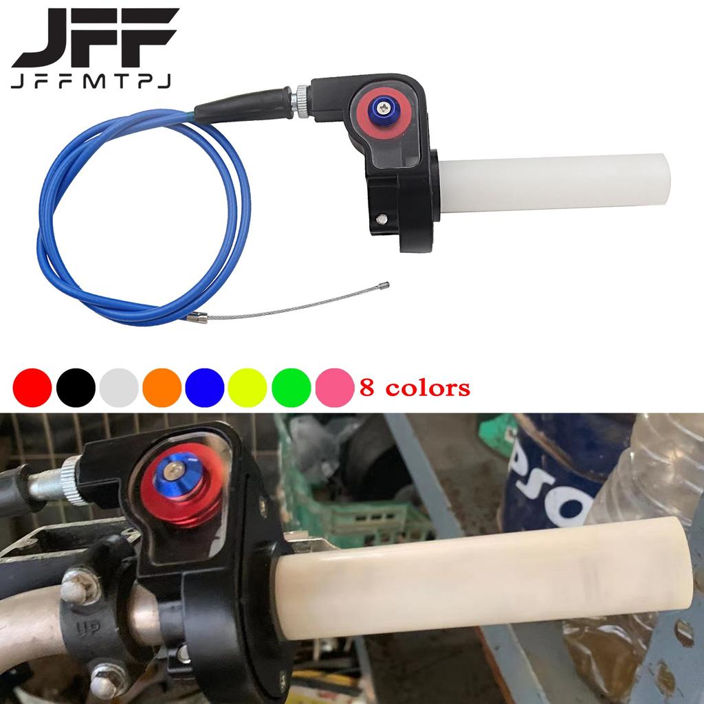 Motorcycle Grips Throttle Handle 1/4 Turn Twist Throttle With 1200mm Cable For KTM Yamaha Honda Kawasaki Suzuki ATV Universal Throttles 2