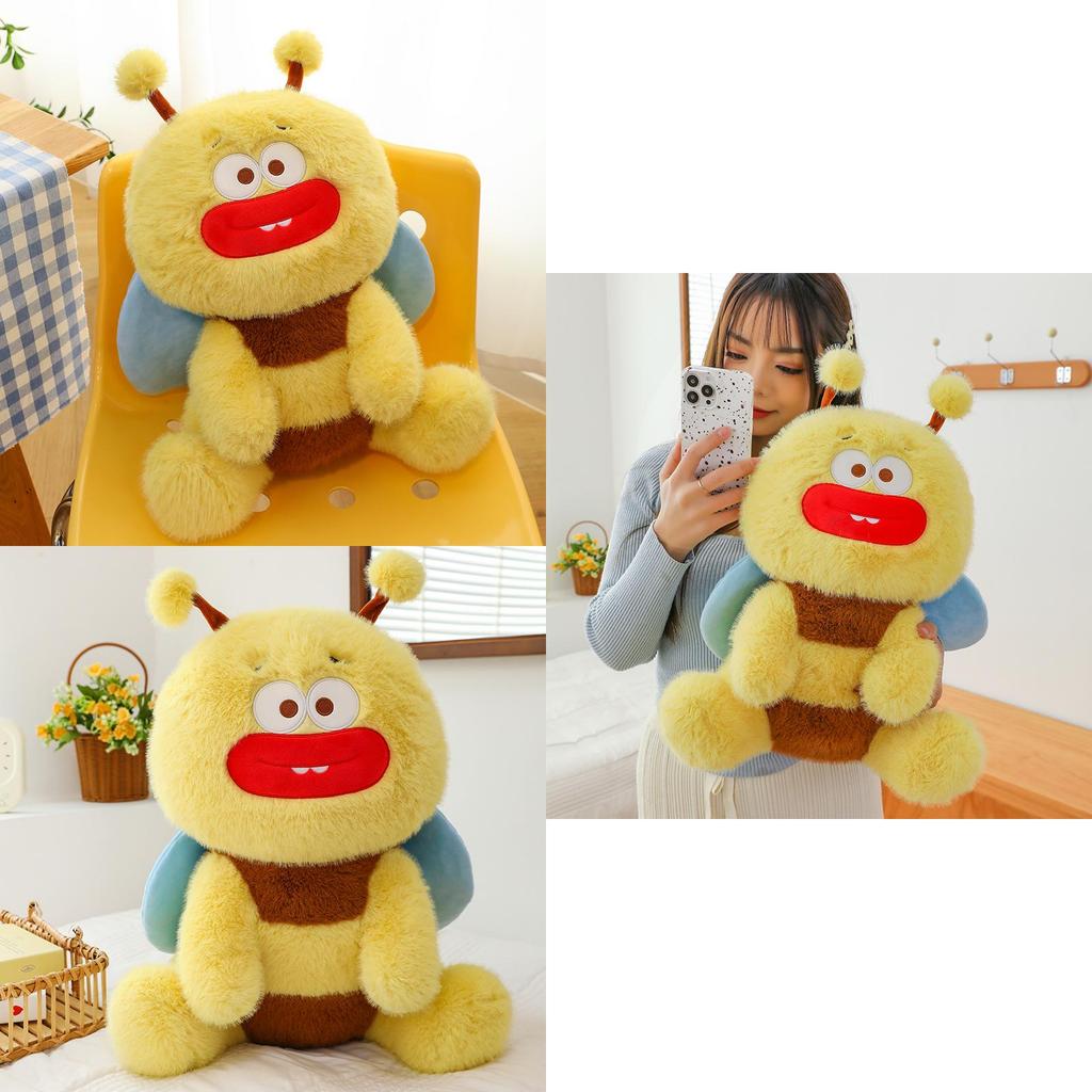 Adorable Bee Plush Toy Soft Cuddle Pillow For Kids And Girls 35cm To 90cm
