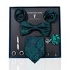 High-End Wedding Groom Tie Pocket Towel Corsage Gift Box Set Men'S Tie