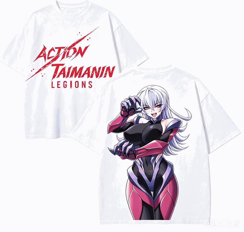 Action Taiunisexin Anime Lover TShirt Harajuku Cotton NewModel High Street Oversized Unisex Retro Fashion Couples Hot Product