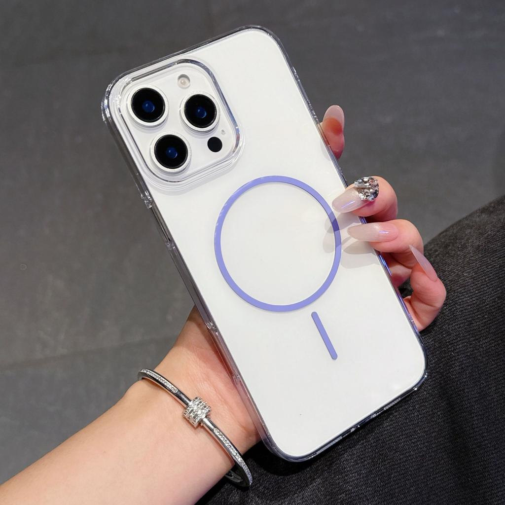 Applicable To IPhone16Promax Mobile Phone Case PC Hard Magnetic Suction Apple 15 Protective Case 14 Ultra-thin