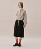 Awi Cotton Flap Skirt_Black
