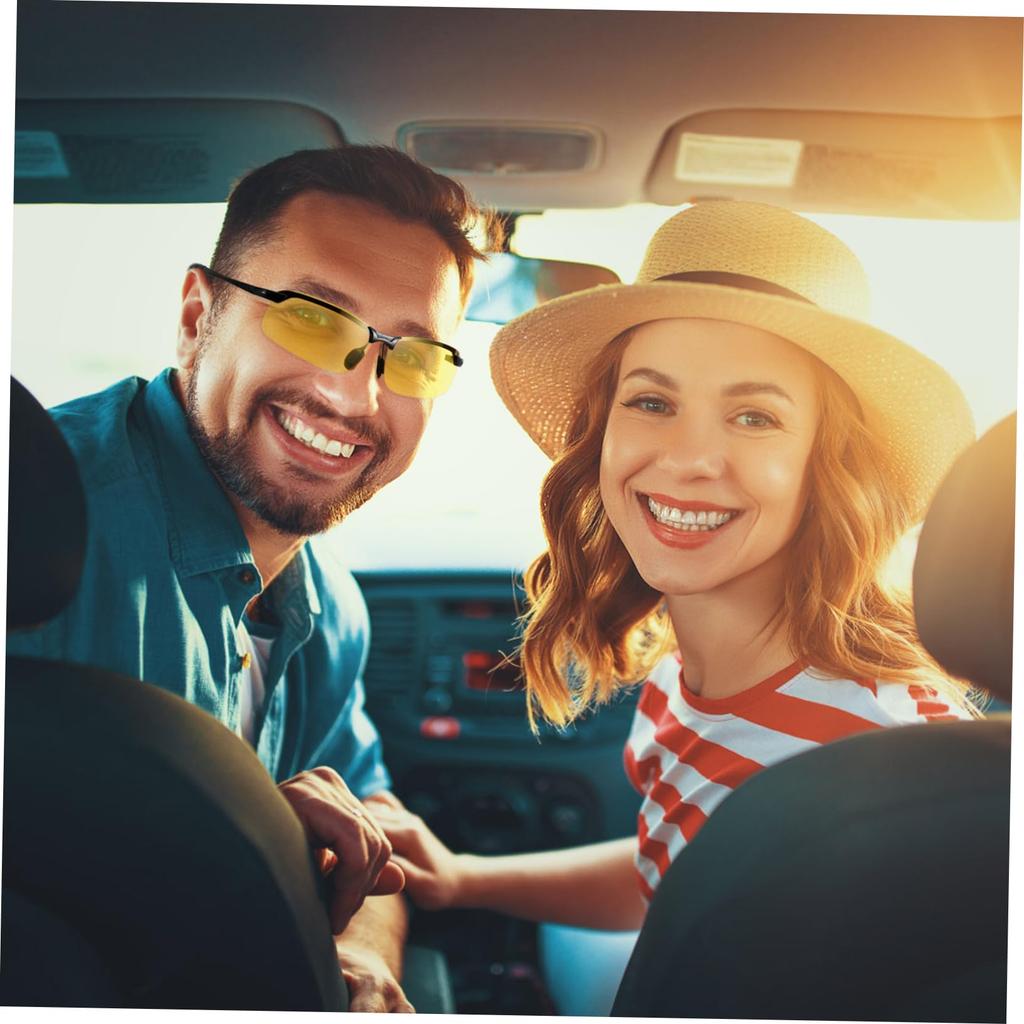 LIGIGWASH Night Glasses with Anti-Glare Function, For Cars, Glare and Vision