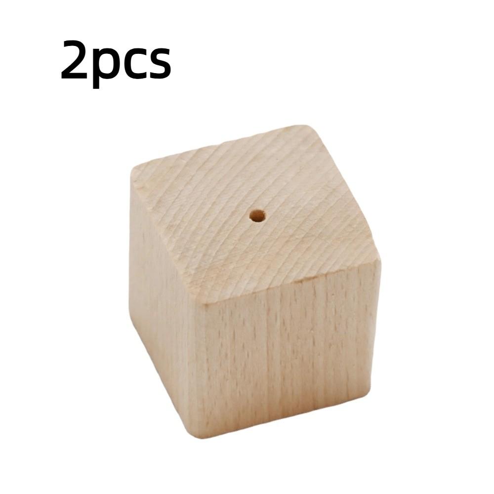 2pcs Portable Wooden Flower Nail Stands Reusable Carving Flower Flower Nail Holder Decorated Base Cake Decorating Supplies
