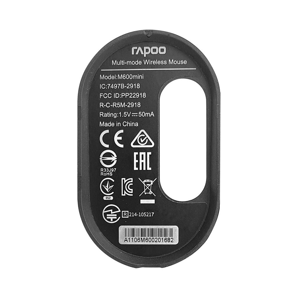 [Official Japanese Distributor] Rapoo M600mini Ultra-Compact Multi-Device Compatible Bluetooth2.4GHz Mouse (Black)