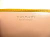 Authentic BVLGARI Yellow Leather Logo Clip Gold H/W Flap Long Wallet #b025  Open box