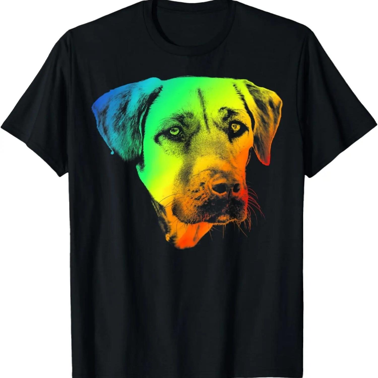 BLACK MOUTH CUR Colorful Rainbow Retro T-shirt S