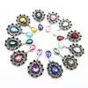 LKERAN 10pc25 * 50mm Water Drop Metal Pendant Flat Back Wedding Handheld Flower Decoration Diy Sewing Material Accessories