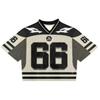 Maglietta americana Y2K, stile Harajuku, hip hop, moda, maglia da football, streetwear, vintage, casual, traspirante, con giunture, ampia, manica corta
