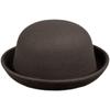 Curled Dome Woolen Top Hat Female Parent-Child Small Pot Hat Male And Female Baby Hat British Retro Bucket Hat