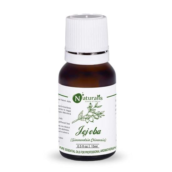 

Naturalis Essence of Nature Extra Virgin & Unrefined Cold Pressed Golden Jojoba Carrier Oil for face and Hair - 15ml 15ML