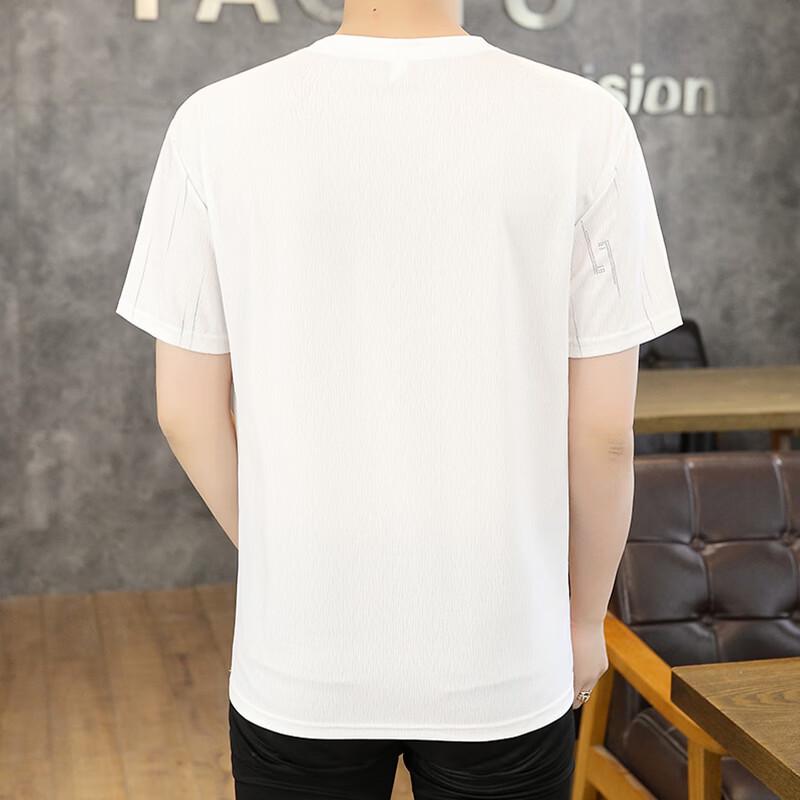 ROMON Men's Ice Silk Short Sleeve T-Shirt