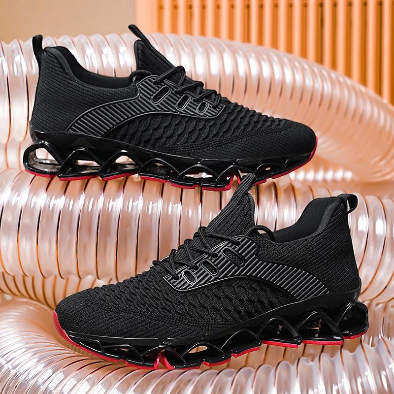 Outdoor men's shoes blade shoes new large size autumn fly-woven mesh student sports and leisure running shoes