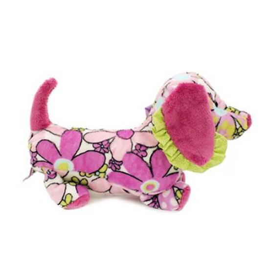 Douglas Purple Daisy Dachshund Fuzzle Series Plush Dog