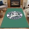 Mighty Ducks of Anaheim Logo Rug Patterned Carpet, Non Slip Mat Suitable for Living Room and Bedroom Sofas