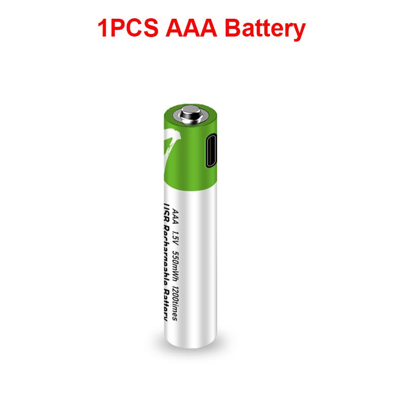 

Литий-ионная аккумуляторная батарея большой емкости 1,5 В AAA, 750 МВтч USB для беспроводной мыши с дистанционным управлением + кабель 1PCS AAA