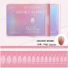 Gradient Almond Nail Extensions - 240 Pieces, High Transparency, Elasticity, Non-Yellowing, Durable False Nails
