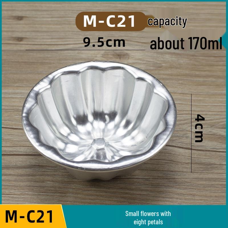 Forma na mini šifonový dort s karamelovým želé pudinkem - hliníková slitina, malá až střední velikost, forma na vaječný koláč a dezertní košíčky