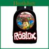 Zaino Roblox alla moda con design multicolore e grande capacità per l'uso scolastico