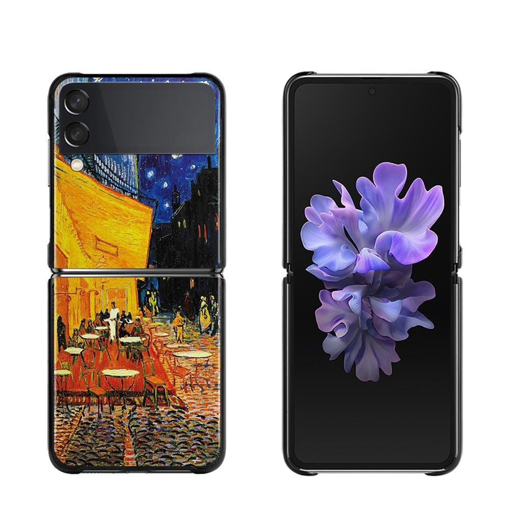 Zflip4 Phone Case For Samsung Galaxy Z Flip3 5G Cases for Samsung Z Flip 3 Zflip Coque Hard Shell Fundas Van Gogh Starry Sky Art