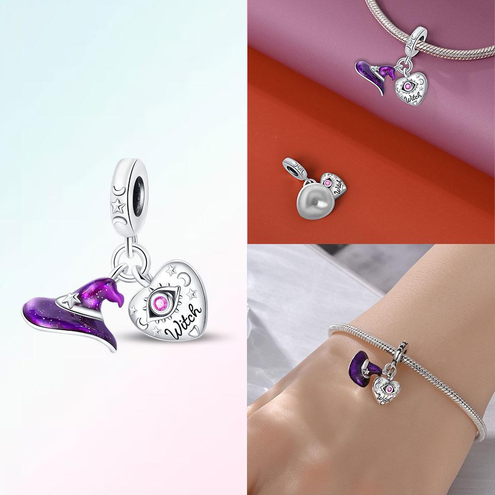 Koppar Original Sagosoldat Slott Magisk Hatt Hjärtpärlor Passar Armband Kvinnor Gör-det-själv Material Telefonberlocker