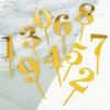 Numbers Birthday Cake Candle Holder Set Acrylic Cake Topper Reusable Party Cake Accessories for Birthdays Anniversaries Weddings