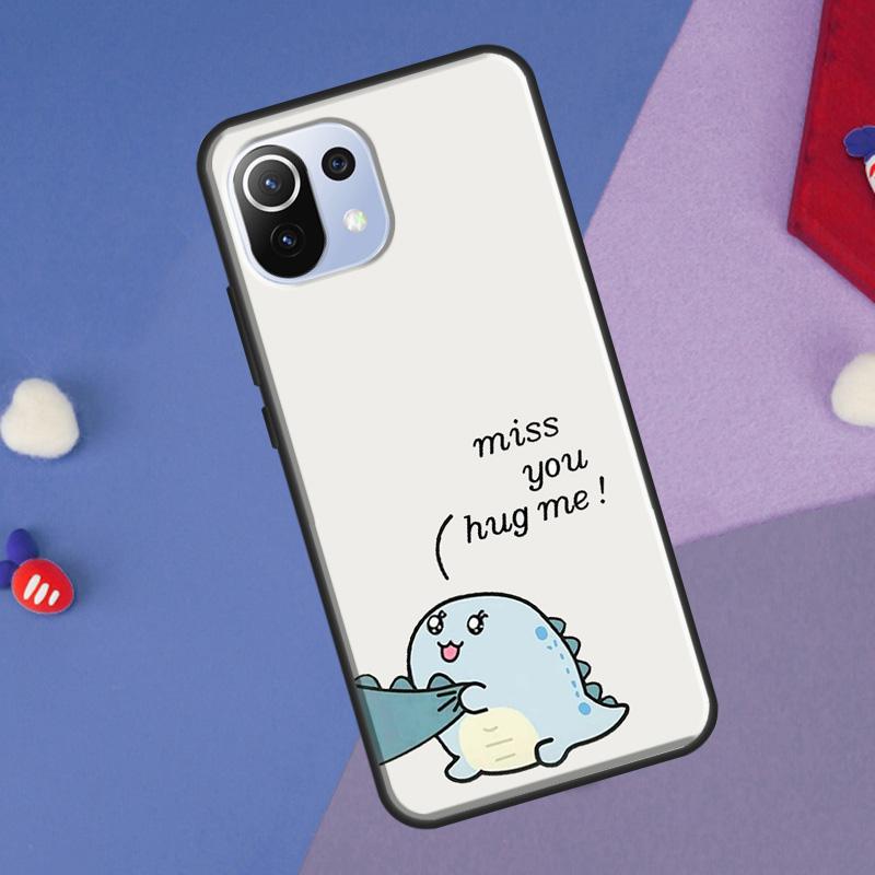 Couple Matching Cute Dinosaur Cover For Xiaomi 14 Ultra 13 11T 12T 13T 14T Pro POCO X7 X6 Pro X3 X5 F3 F5 M6 F6 Pro Case