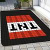 TNT Pixel Game Block Mat Carpet, Retro 8-Bit Design Non-Slip Polyester for Living Room Bedroom Game Room Entryway Decor