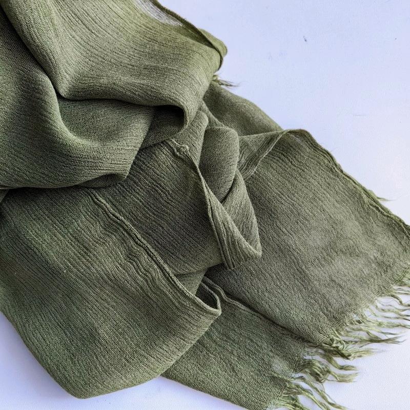 61 Colors Soft Cotton Viscose Scarf Rayon Material Muslim Hijab Mid Eastern Plain Solid Color Headscarf With Tassel