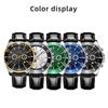 Fashion Business Men's Watch Large Dial Watch Sport Men's Watch Casual Watch Calendar Watch Leather strap