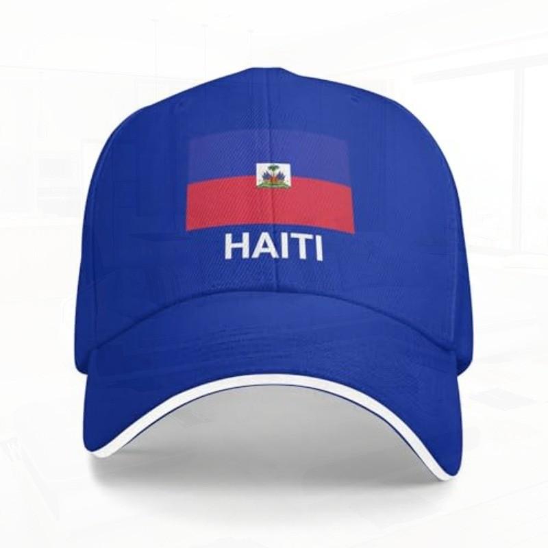 Haiti Flag Haitian Pride Baseball Cap Polyester Casual Sports Adjustable Unisex Hat Adjustable