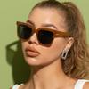 New Fashion Sunglasses Women Brand Designer Retro Rectangle Sun Glasses Female Ins Popular Colorful Vintage Square Eyewear