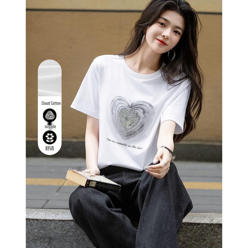 Women s Tie-Dye Sequin T-Shirt M