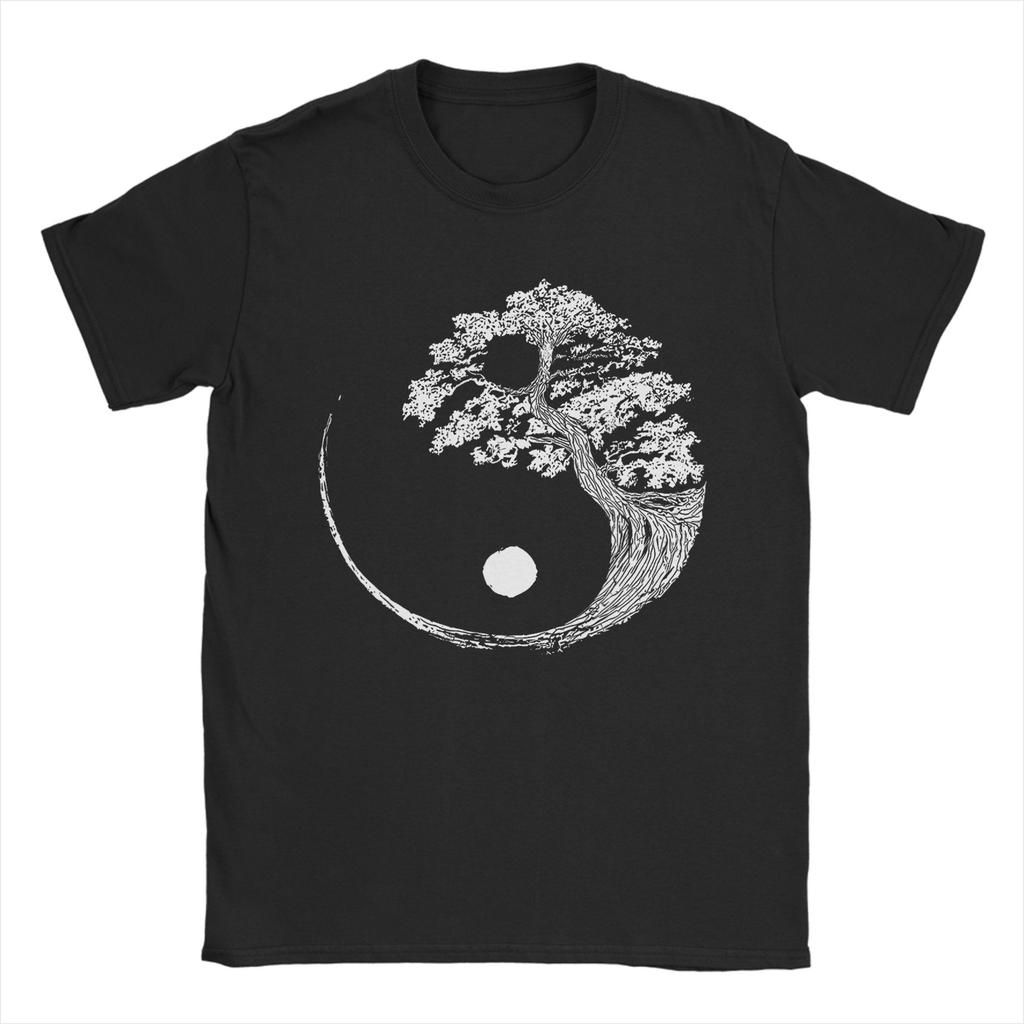 Ying Yang Energy Meditation Watercolor Tai Chi TShirt Summer   Cotton TShirts For Unisex Popular Casual Tshirt Short Sleeve