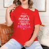 Mom Grandma Matching Tshirt Pink White Print Short Sleeve Top Best Mom Super Grandma Casual Daily Wear Top Unisex
