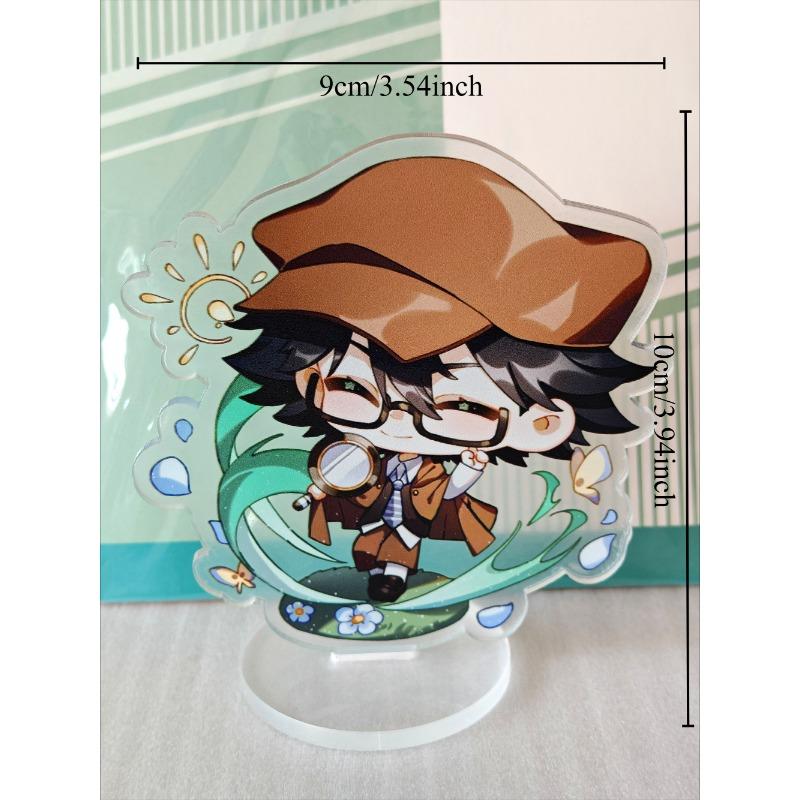 

Anime Bungo Stray Dogs Dazai Osamu Mini Acrylic Figures Cute Cartoon Models Desk Decoration Collectibles