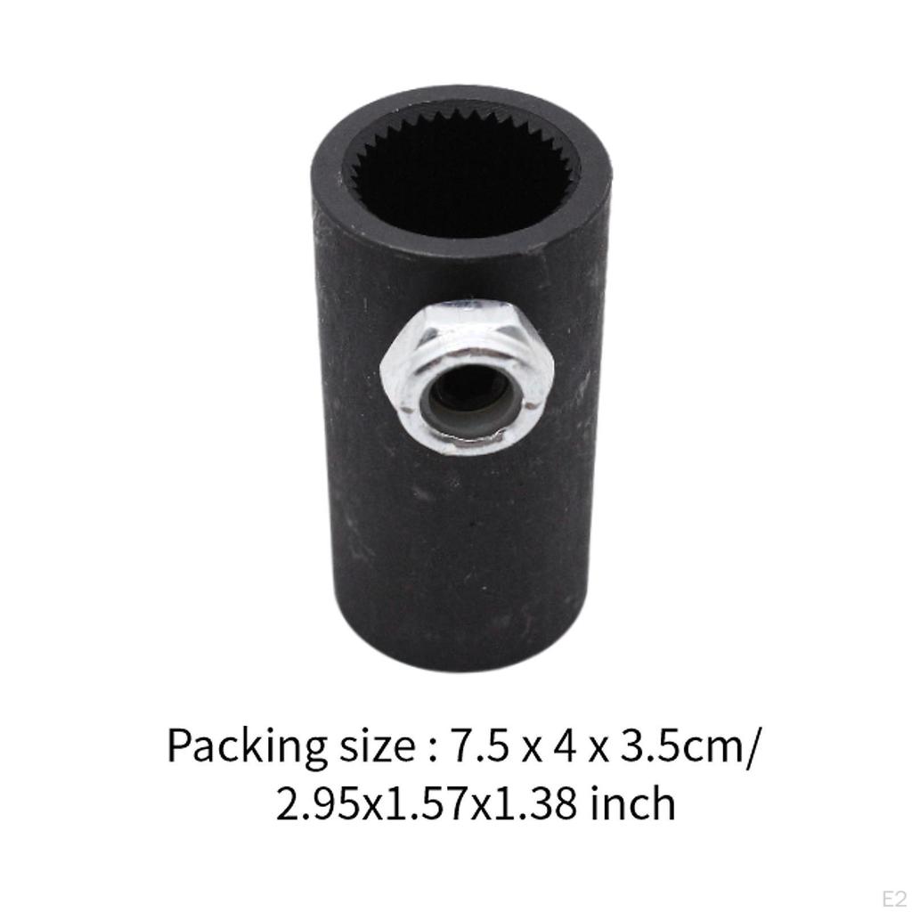 Steering Shaft Coupler 3/4"-36 Spline to 3/4" Easy Install Replacement Attachment Professional