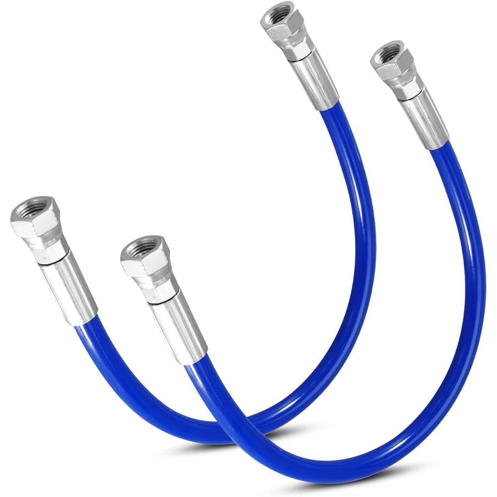 A84E-1 Pcs 20" Whip Hose Fit For 390 395 490 495 Airless Paint Sprayers, Painting Spraying Hose, Blue
