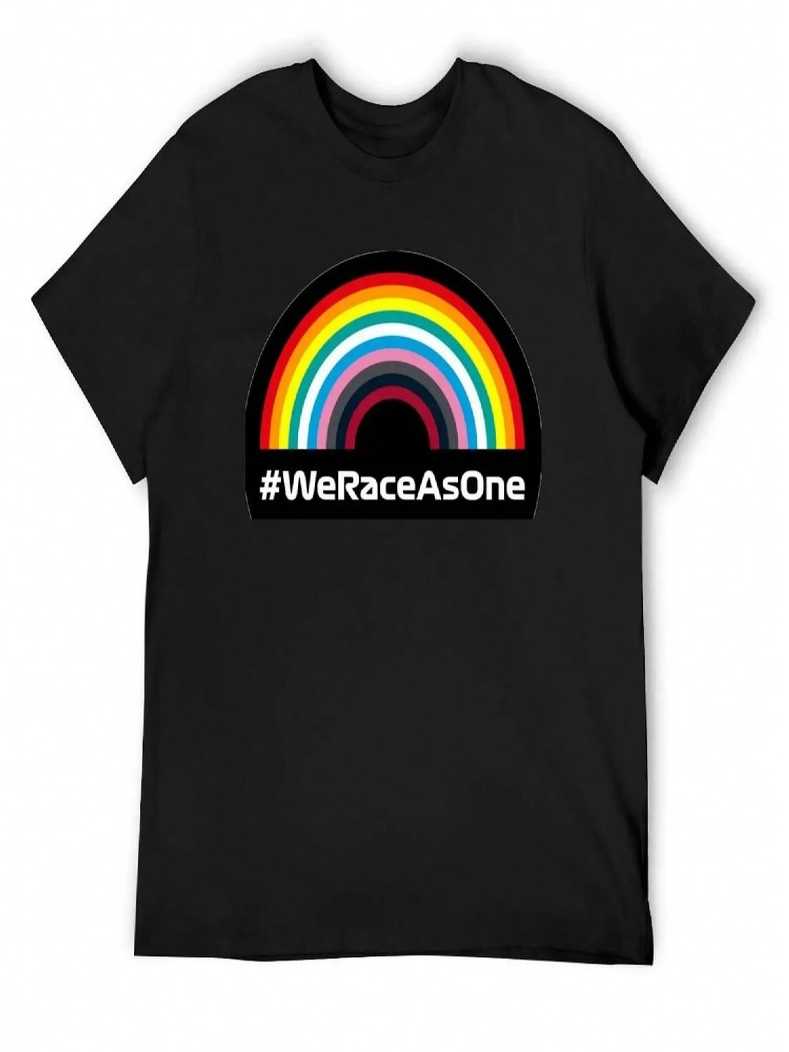 We Race As One Sticker T-Shirt Anime Shirt Plus Sizes Tshirts Personalised unisex Clothing S разноцветный