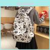 College Style Nylon Backpack For Girls And Boys With Geometric Pattern And Padded Shoulder Straps For School And Travel