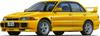 Inch Up Series Mitsubishi Lancer Evolution III GSR with Window Frame Masking Stickers Plastic Model 1/24 No.034
