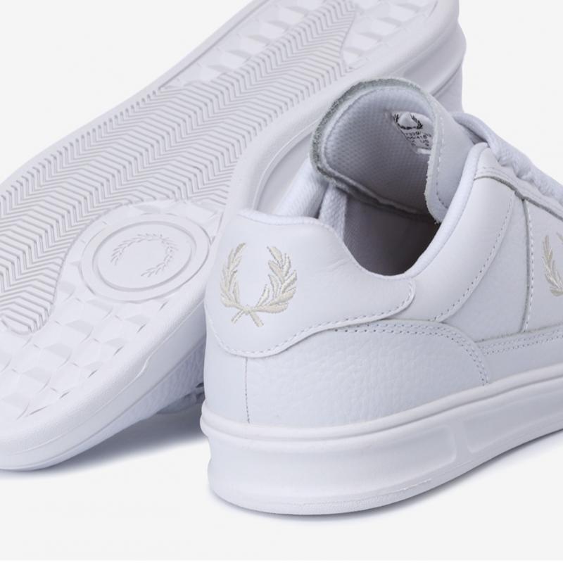 Fred Perry Men S Textured Leather SneakerS T33 Sfpm2417329 T33