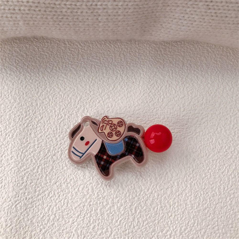 9pcs Good Luck New Year Hairpin Cartoon New Year Hair Accessory Pony Hair Clip  Festive Occasions