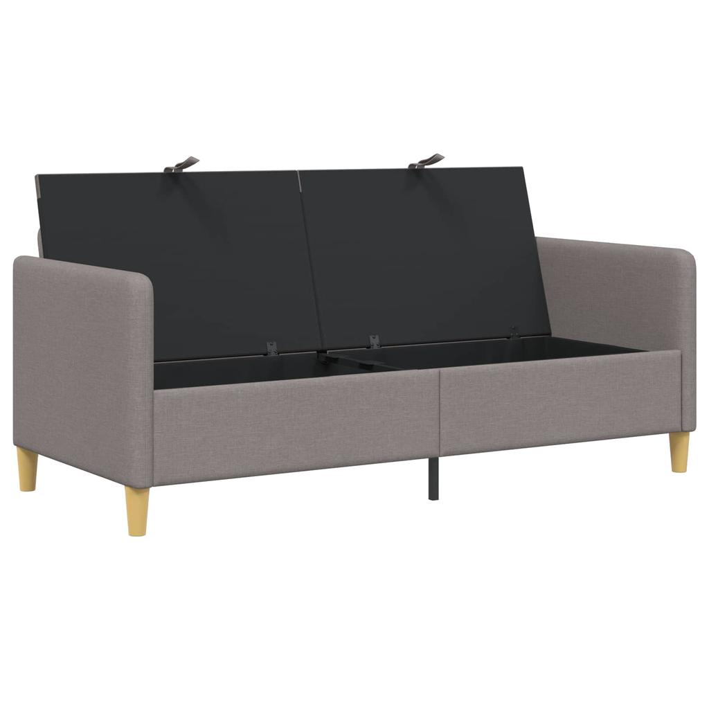 Storage Sofa in Taupe 172 x 78 x 87 cm Polyester