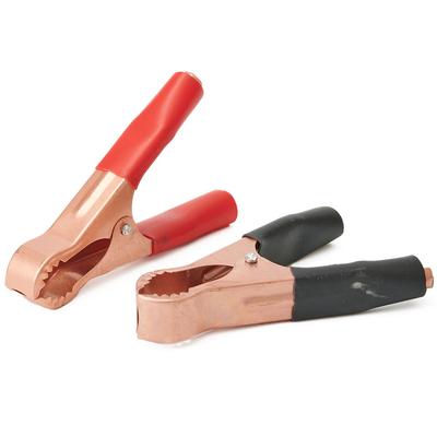 2pcs Copper Plated For Alligator Battery Charger Clips Test Clamp For Jump Starter Applied For Electrical Project,Voltage Tester